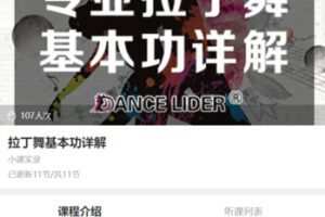 【29[红包]·S4178拉丁舞基本功详解】