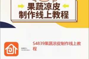 【10[红包]·S4839果蔬凉皮制作线上教程】