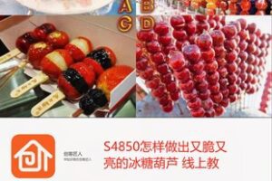 【18[红包]·S4850怎样做出又脆又亮的冰糖葫芦 线上教）】