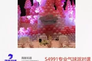 【29[红包]·S4991专业气球派对课程—气球艺术，零基础创业课（课程无限更新）】