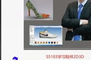 【22[红包]·S5103学习鞋样2D3D设计配色课程】