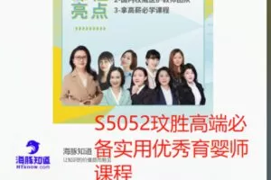 【26[红包]·S5052玟胜高端必备实用优秀育婴师课程】