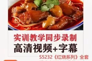 【50[红包]·S5232《红烧系列》全套重庆小面视频课程(37年面馆老师傅毕生经验)】