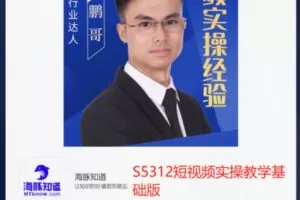 【29[红包]·S5312短视频实操教学基础版】