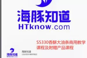 【22[红包]·S5330香酥大油条商用教学课程及附赠产品课程】