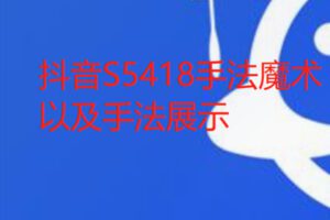 【28[红包]·S5418手法魔术以及手法展示】