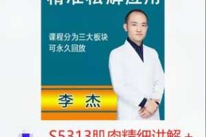 【20[红包]·S5313肌肉精细讲解＋精准松解应用教学】