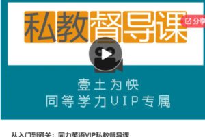 【99[红包]·S5853从入门到通关：同力英语VIP私教督导课】