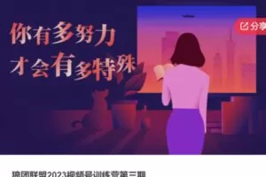 【35[红包]·S5871【缺语音直播】狼团联盟2023视频号训练营第三期】