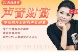 【49[红包]·S582821天训练营：0基础开启你的声音副业，让你的声音价值百万】