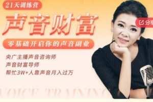 【49[红包]·S582821天训练营：0基础开启你的声音副业，让你的声音价值百万】