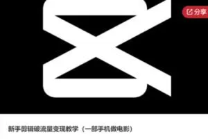 【28[红包]·S6032新手剪辑破流量变现教学（一部手机做电影）】