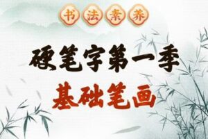 【捐赠[红包]39.90·《YL2504-平哥说·耕读馆-书法素养-硬笔字第一季：基础笔画（正课）》】