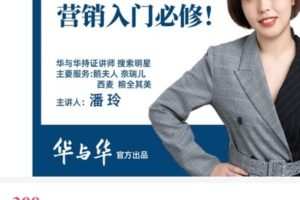 【捐赠[红包]39.90·《AL4904-华与华商学-营销入门必修！_产品研究超级搜索整理术_7课时_华与华商学》】