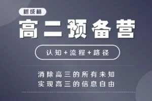 【捐赠[红包]19.90·《Z1497-树成林教育-高二认知预备营（4月9日开课）》】