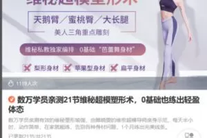 Z6704-lizhi-数万学员亲测21节维秘超模塑形术，0基础也练出轻盈体态 捐赠9.9