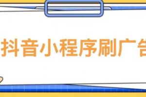 【低保项目】抖音小程序刷广告变现玩法，需要自己动手去刷，多劳多得【详细教程】