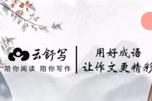 云舒写 小学高分作文必会成语课