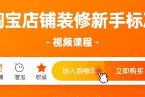 淘宝店铺装修新手标准视频课程