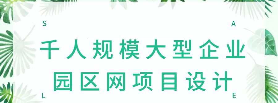 1635664316 千人规模大型企业园区网项目设计
