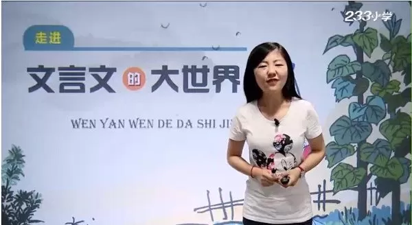 1636130554 233网校 王雨洁 走进文言文的大世界