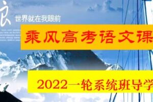 乘风 2022年高考语文基础能力