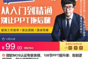 Z6712-lizhi-微软MOS认证专家亲授，108节PPT提升课：告别逻辑混乱，写出说服型PPT 捐赠9.9