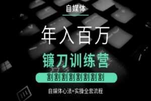 【捐赠[红包]9.90·《AL5049-自媒体课——镰刀训练营》】