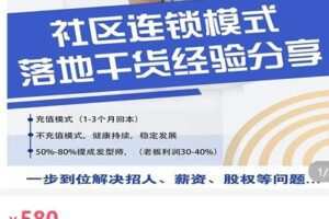 【捐赠[红包]39.90·《AL5104-慕颜社区连锁社区美发连锁模式》】