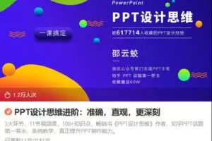 【捐赠[红包]9.90·《Z6810-lizhi-PPT设计思维进阶：准确，直观，更深刻》】
