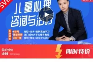 【29[红包]·S6371儿童心理咨询与治疗，澳门城市大学博导亲授】