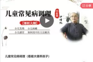 【20[红包]·S6322儿童常见病调理（看着大便养孩子）】