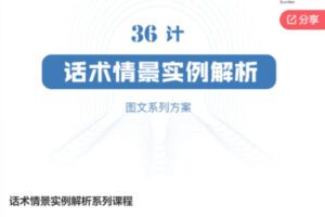 【49[红包]·S6447话术情景实例解析系列课程】