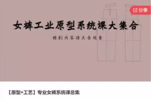 【19[红包]·S6651【原型+工艺】专业女裤系统课总集】