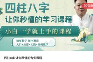 【26[红包]·S6644【缺直播】四柱8字 让你秒懂的专业课程】