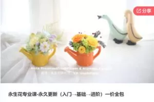 【48[红包]·S6614永生花专业课-永久更新（入门→基础→进阶）】