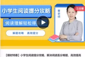 【29[红包]·S6510【限时特惠】小学生阅读提分攻略，解决阅读丢分难题，高效提高语文成绩】