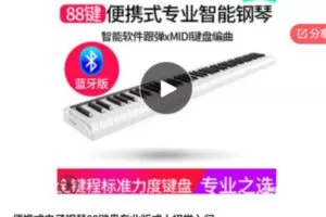 【29[红包]·S6799便携式电子钢琴88键盘专业版成人初学入门】