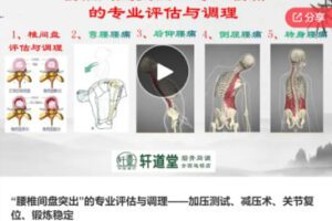 【89[红包]·S6752“腰椎间盘突出”的专业评估与调理——加压测试、减压术、关节复位、锻炼稳定】