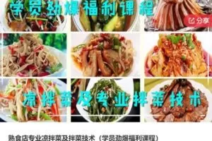 【59[红包]·S6807熟食店专业凉拌菜及拌菜技术】