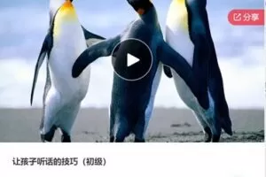 【30[红包]·S7307让孩子听话的技巧（初级）】