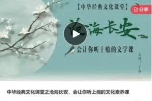 【20[红包]·S6891中华经典文化课堂之沧海长安，会让你听上瘾的文化素养课】