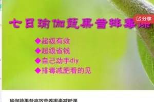 【22[红包]·S7036瑜伽蔬果昔高效营养排毒减肥课】