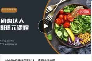 【29[红包]·S7507.3小时教你玩转团购达人，实现快速变现】