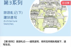 【29[红包]·S7576【第3系列】 旅游札记——建筑速写】