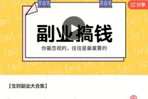 【29[红包]·S7699生财副业大合集】