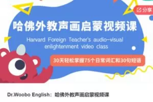 【29[红包]·S7491Dr.Woobo English：哈佛外教声画启蒙视频课】
