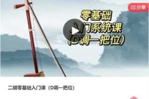 【12[红包]·S7482二胡零基础入门课（D调一把位）】