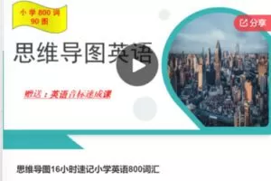 【29[红包]·S7904思维导图16小时速记小学英语800词汇】