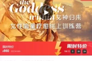 【29[红包]·F0044女神归来——女性能量疗愈线上修炼营】